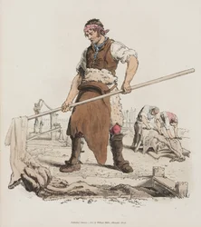 Tanning, from The Costume of Great Britain